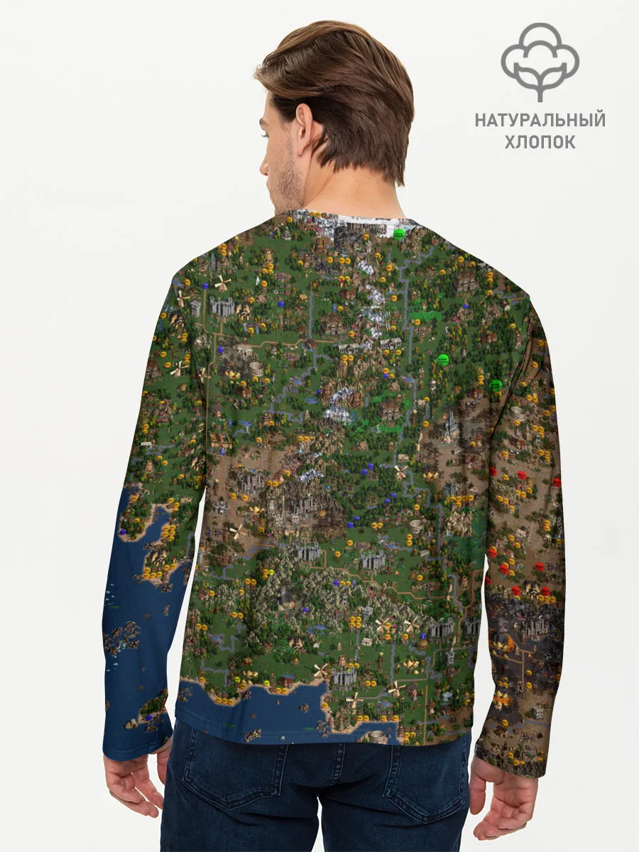 Мужской лонгслив базовый / Карта в Heroes 3