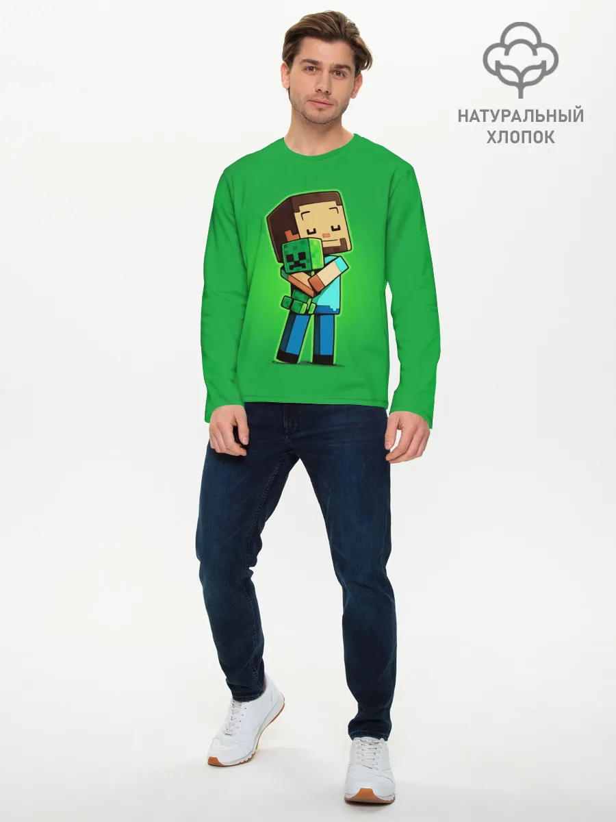 Мужской лонгслив базовый / MINECRAFT