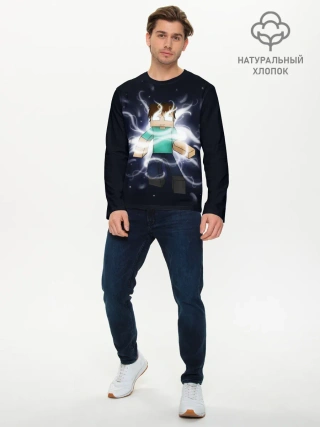 Мужской лонгслив базовый / MINECRAFT