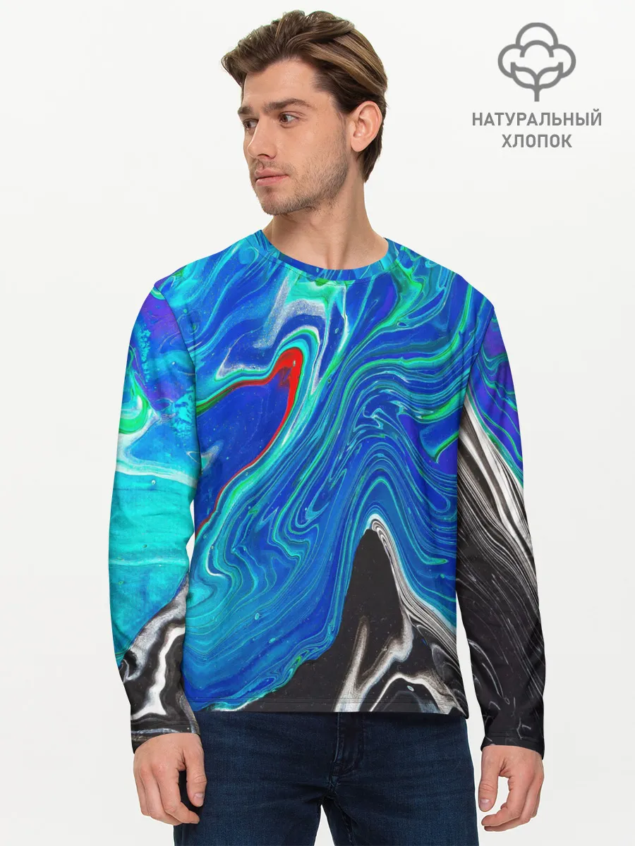 Мужской лонгслив базовый / КИСЛОТНЫЙ АКРИЛ