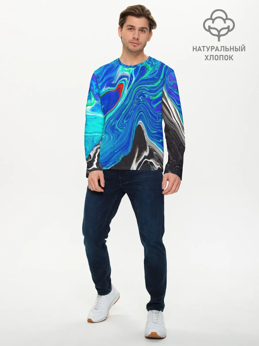 Мужской лонгслив базовый / КИСЛОТНЫЙ АКРИЛ