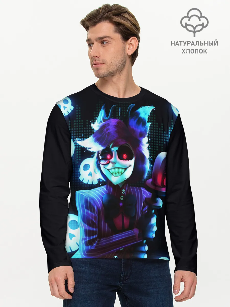 Мужской лонгслив базовый / Отель Хазбин