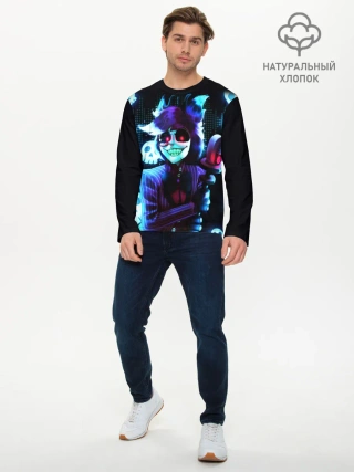 Мужской лонгслив базовый / Отель Хазбин