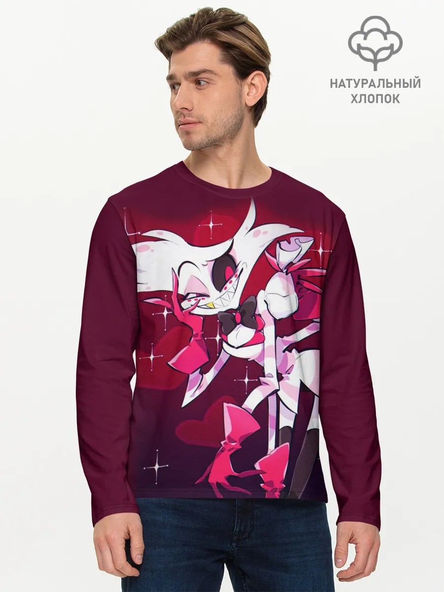Мужской лонгслив базовый / Отель Хазбин