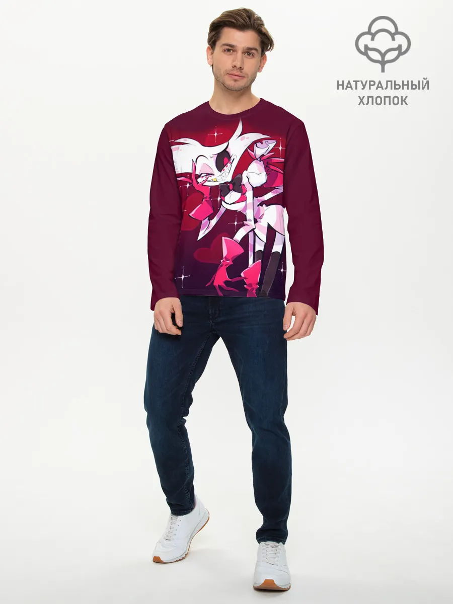 Мужской лонгслив базовый / Отель Хазбин