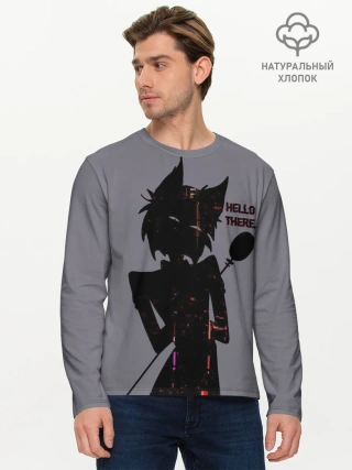 Мужской лонгслив базовый / Отель Хазбин