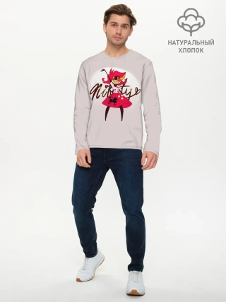 Мужской лонгслив базовый / Отель Хазбин