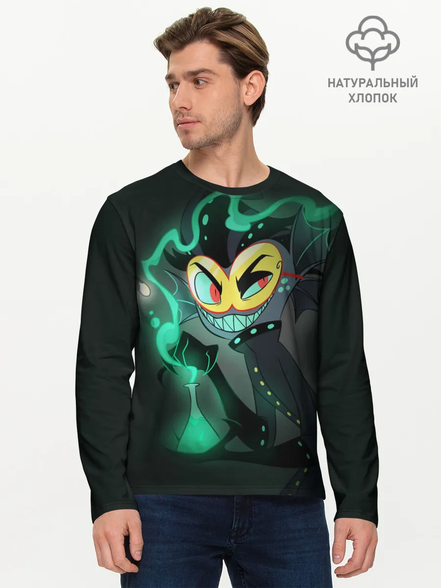 Мужской лонгслив базовый / Отель Хазбин