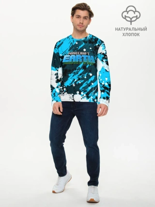 Мужской лонгслив базовый / Minecraft / Майнкрафт