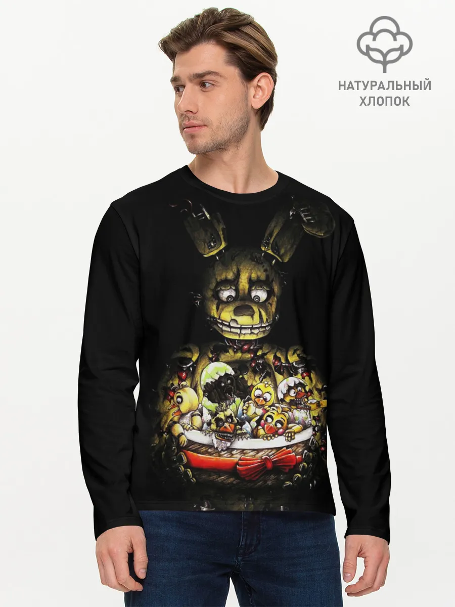 Мужской лонгслив базовый / Five Nights At Freddys