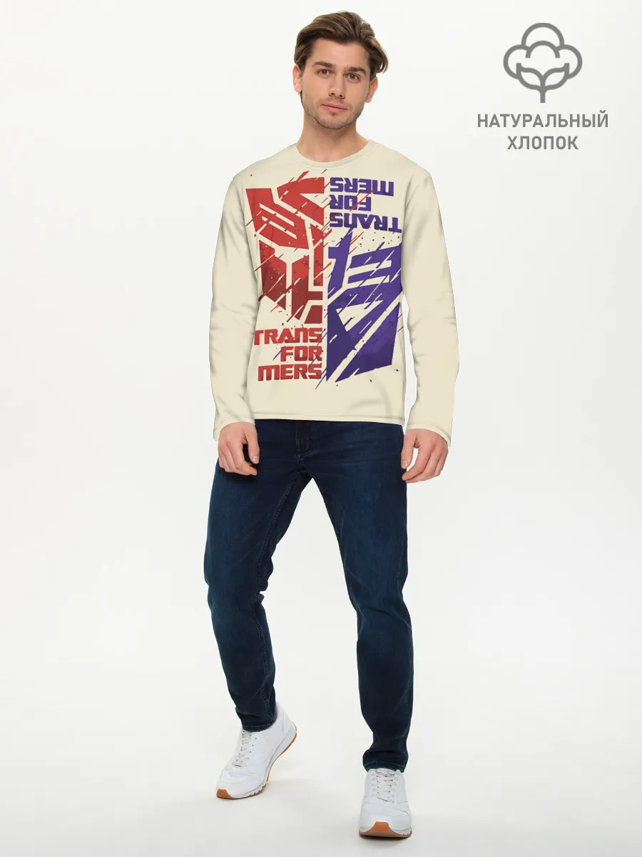 Мужской лонгслив базовый / Transformers