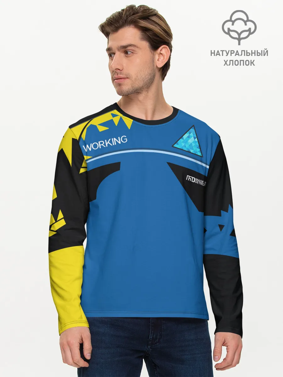 Мужской лонгслив базовый / Detroit:become