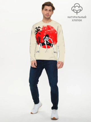 Мужской лонгслив базовый / закатное солнце One Piece