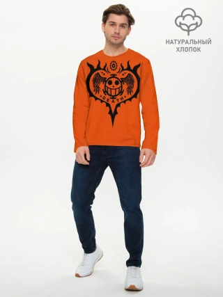 Мужской лонгслив базовый / сердце One Piece