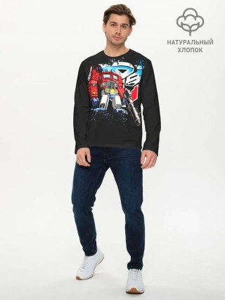 Мужской лонгслив базовый / Transformers