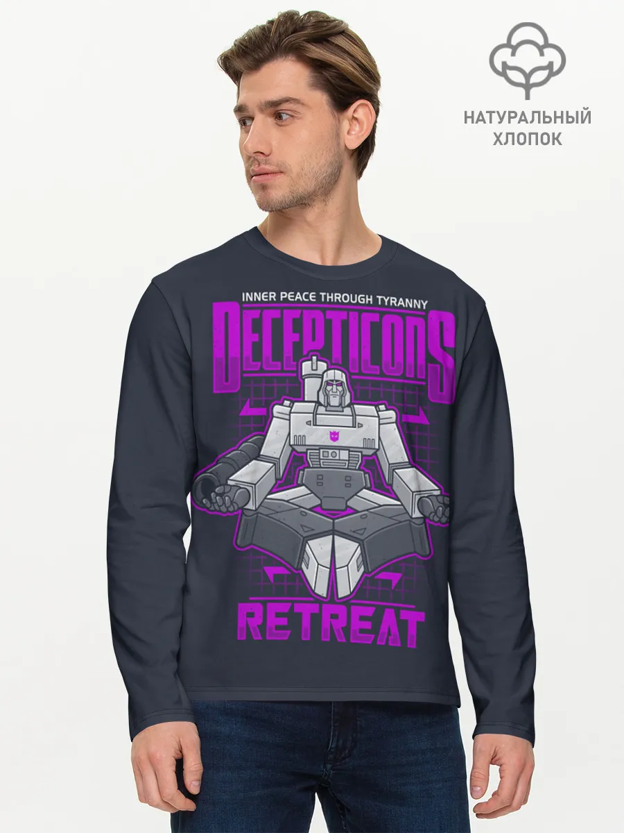 Мужской лонгслив базовый / Трансформеры Decepticons