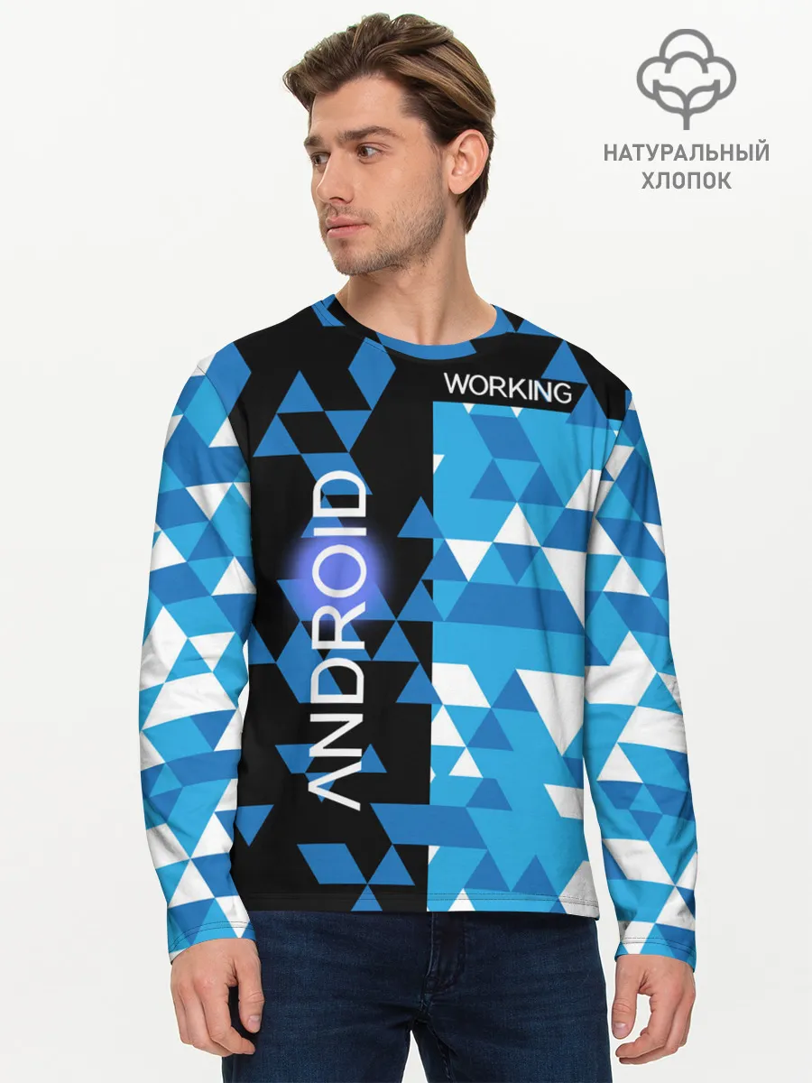 Мужской лонгслив базовый / Detroit:become