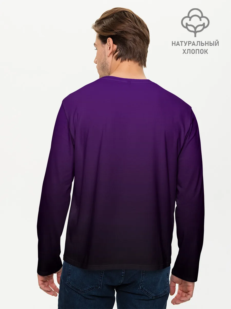 Мужской лонгслив базовый / Кошачий Инь - Янь