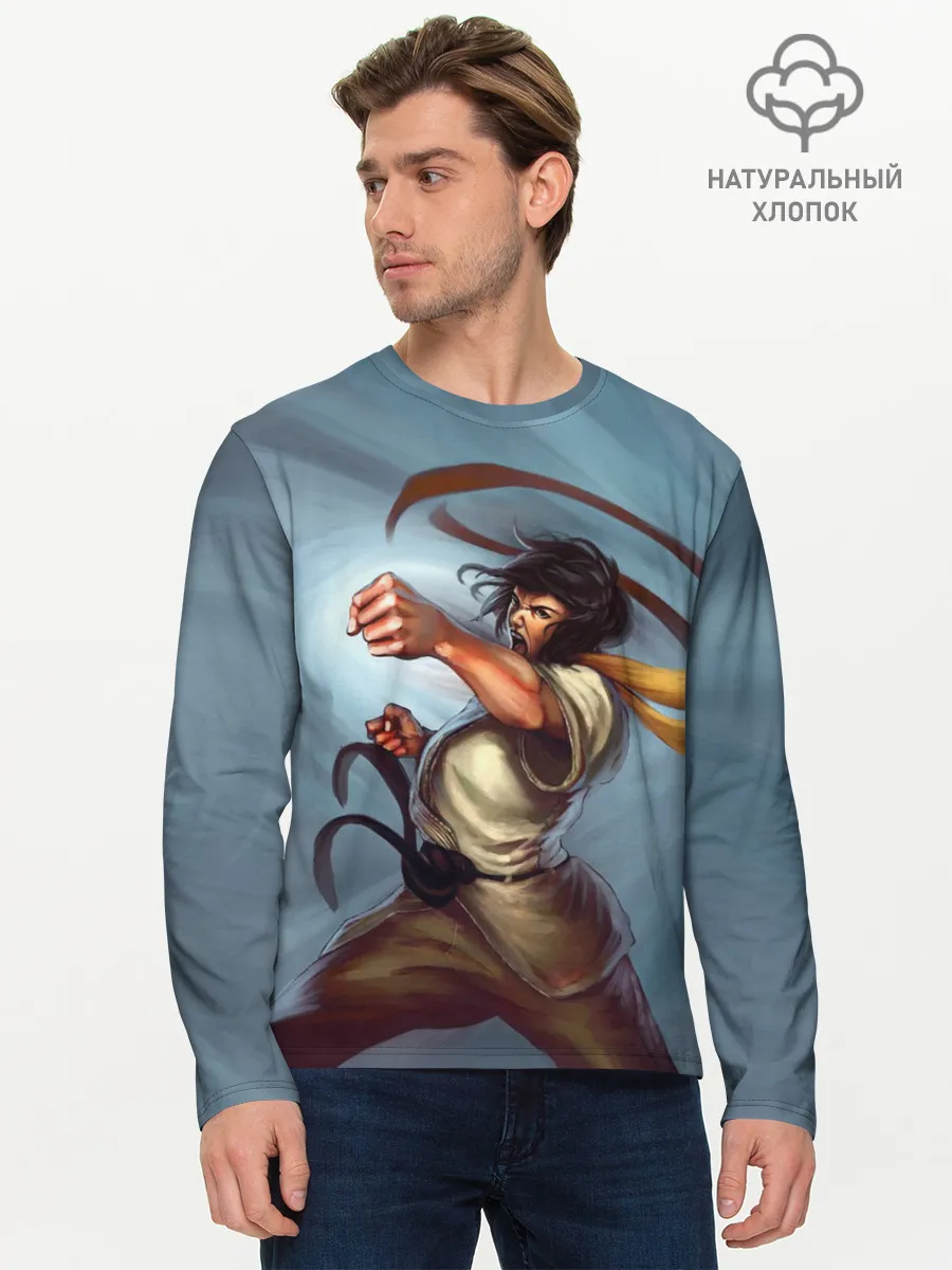 Мужской лонгслив базовый / Karate girl