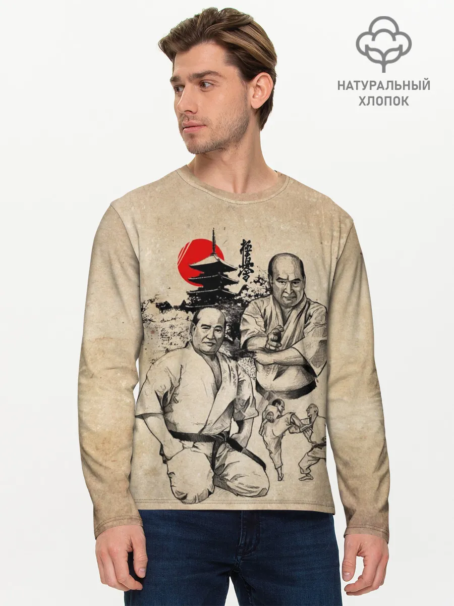 Мужской лонгслив базовый / Масутацу Ояма
