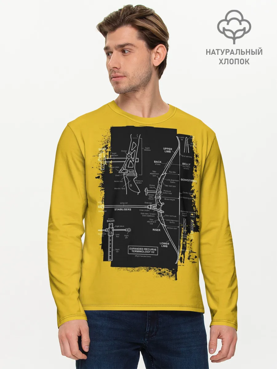 Мужской лонгслив базовый / Recurve bow