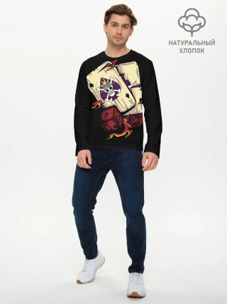 Мужской лонгслив базовый / Большой куш карты