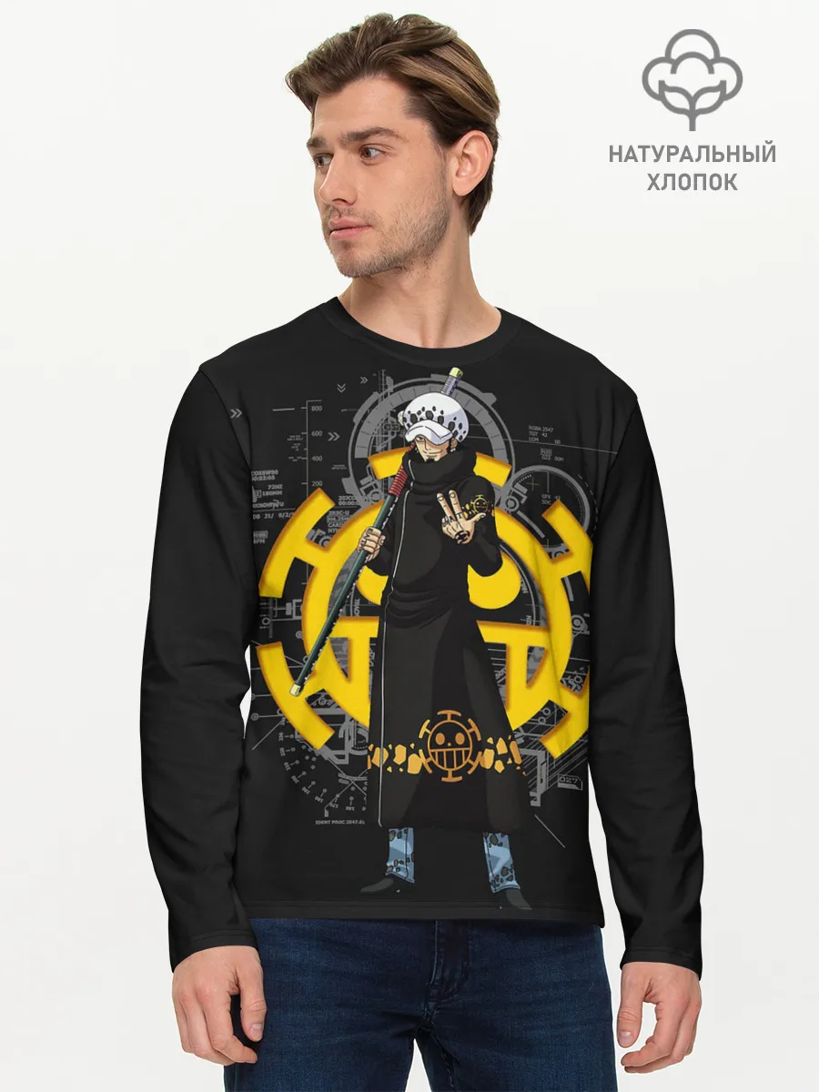 Мужской лонгслив базовый / Лого One Piece