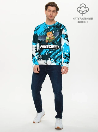 Мужской лонгслив базовый / Minecraft / Майнкрафт