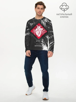 Мужской лонгслив базовый / DBD - beating heart