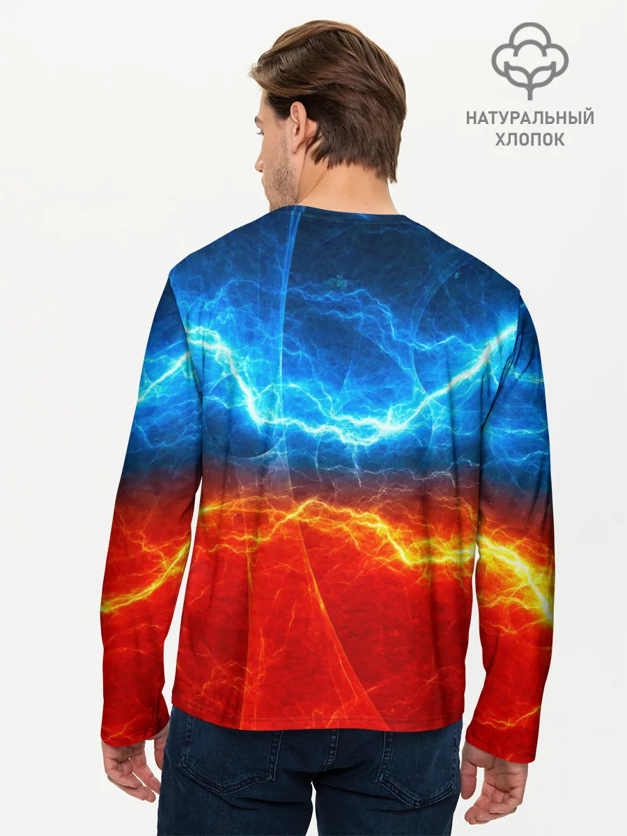 Мужской лонгслив базовый / Лёд и огонь