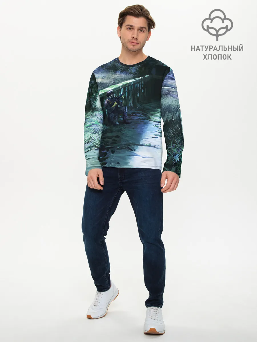 Мужской лонгслив базовый / Сталкер 2021