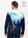 Мужской лонгслив базовый / лес