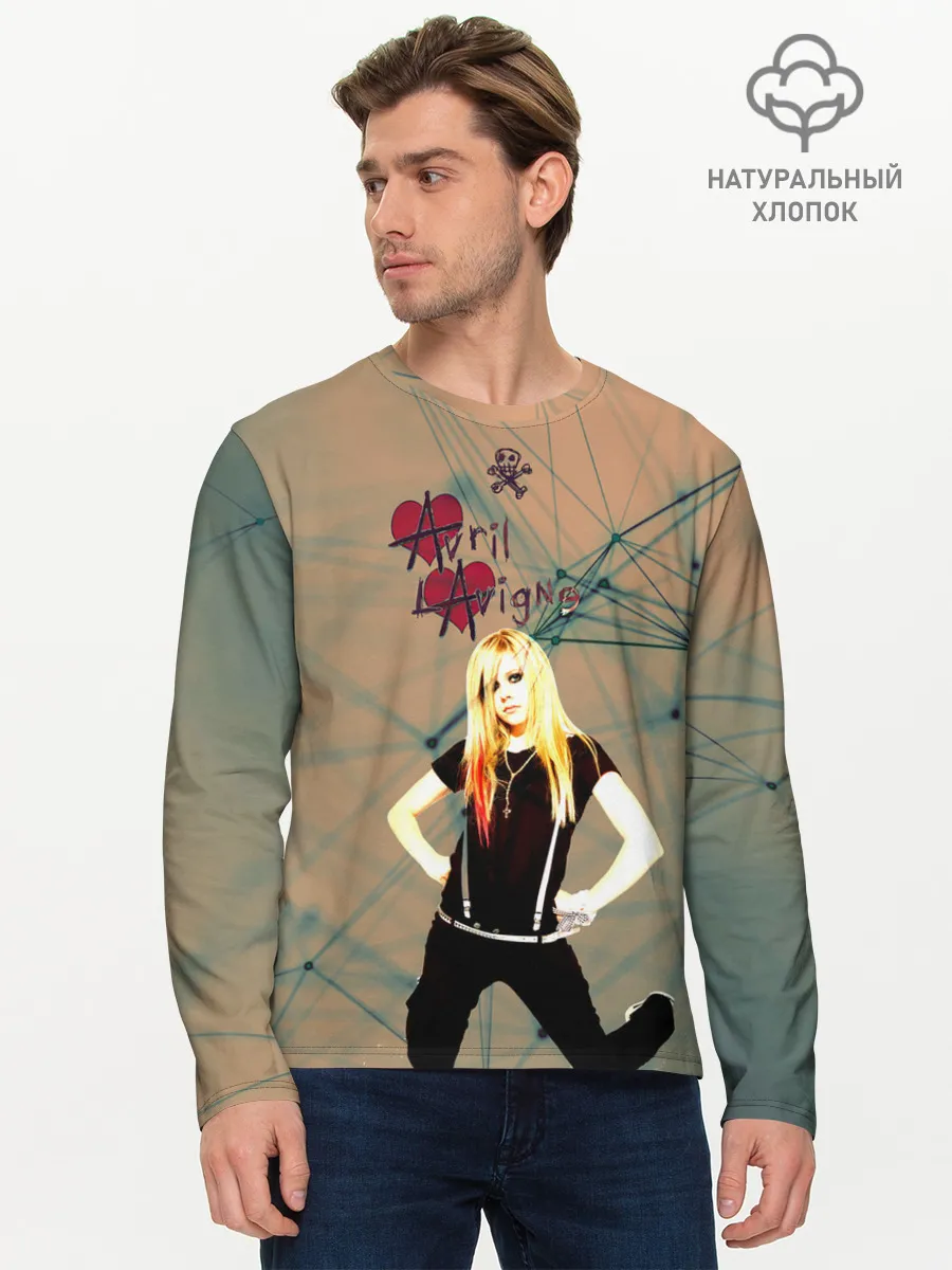 Мужской лонгслив базовый / Avril Lavigne