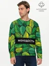 Мужской лонгслив базовый / Молодость/глупость