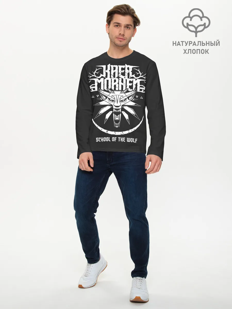 Мужской лонгслив базовый / The Witcher 3: Wild Hunt