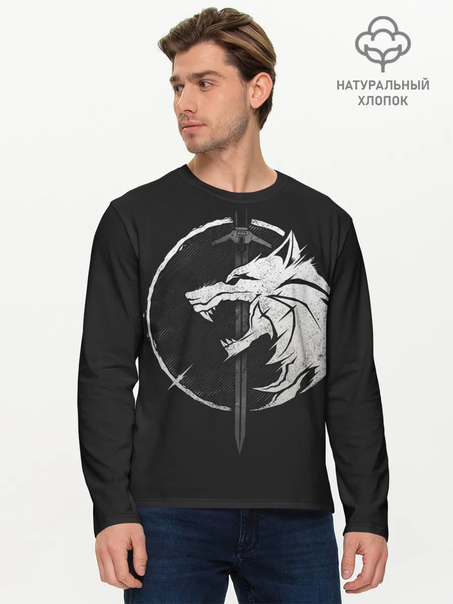 Мужской лонгслив базовый / The Witcher 3: Wild Hunt