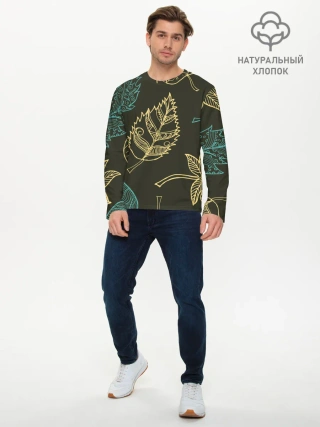 Мужской лонгслив базовый / Осенний мотив