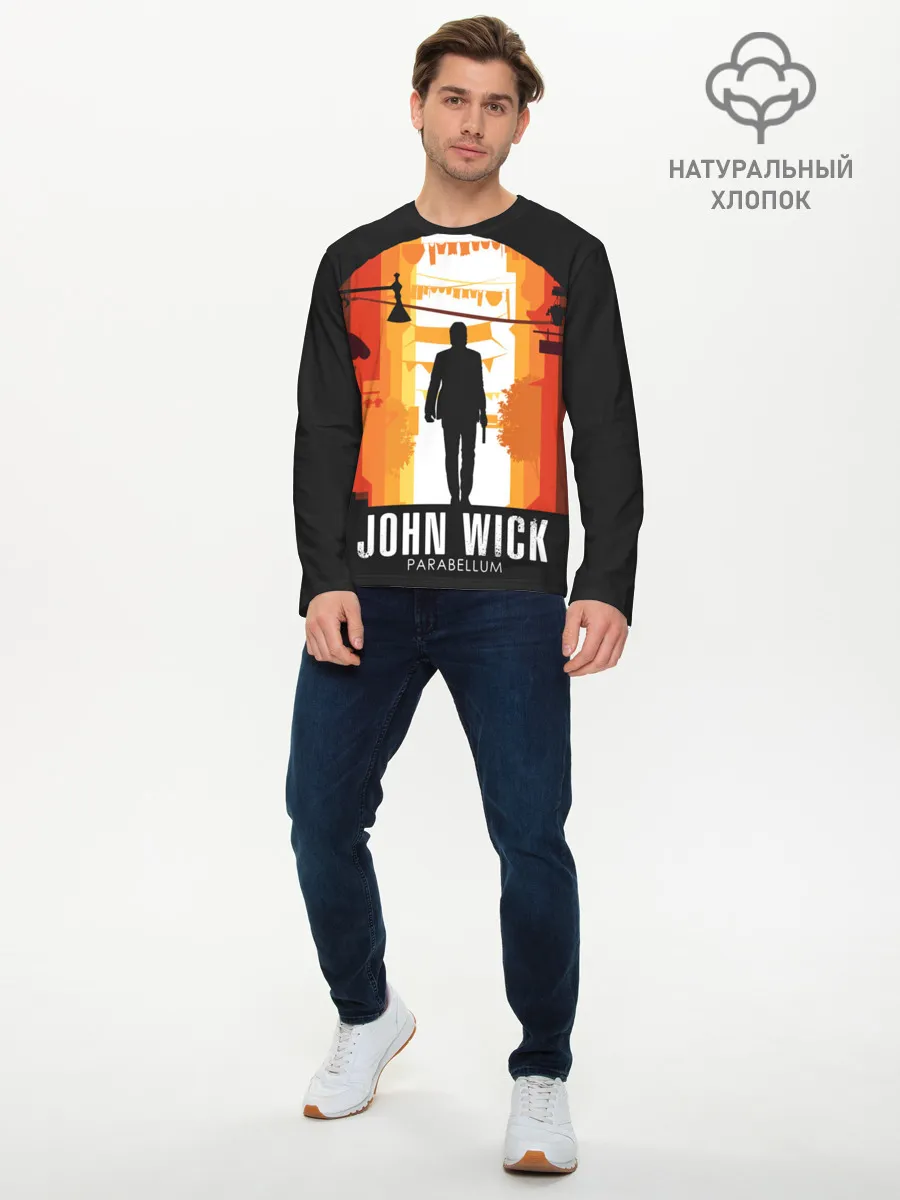 Мужской лонгслив базовый / John Wick