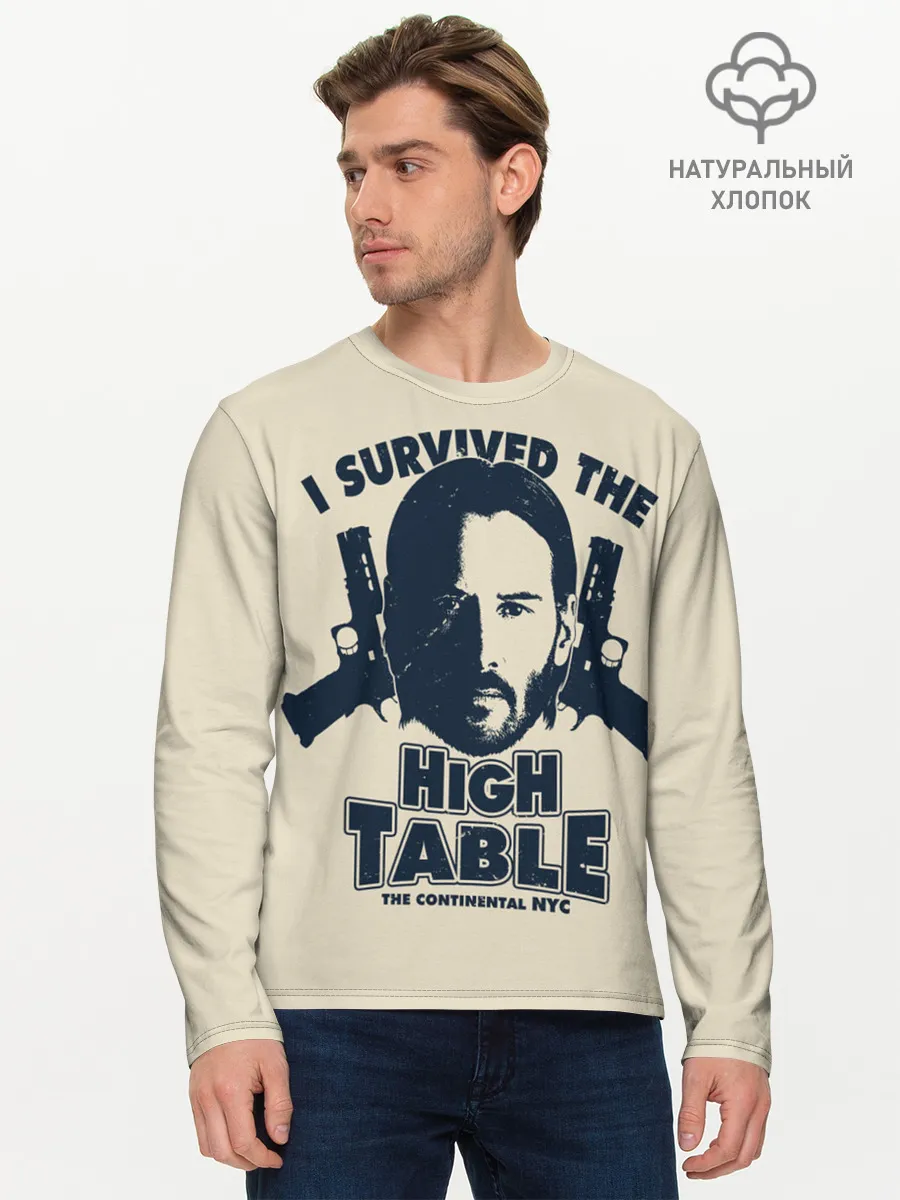 Мужской лонгслив базовый / John Wick