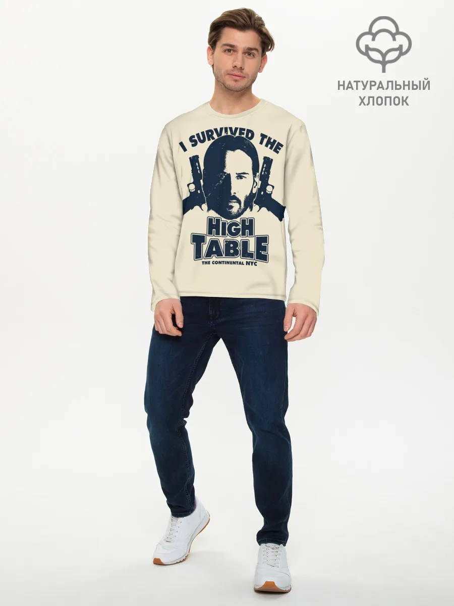 Мужской лонгслив базовый / John Wick