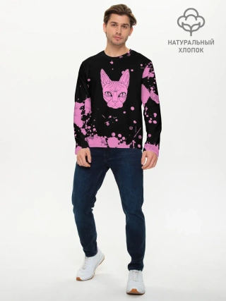 Мужской лонгслив базовый / Кис - Кис