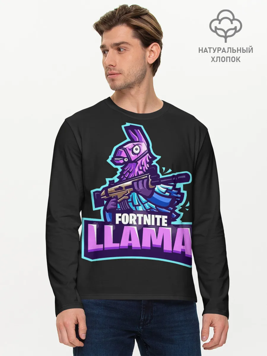 Мужской лонгслив базовый / Fortnite LLAMA