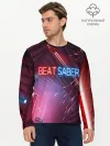 Мужской лонгслив базовый / Beat Saber
