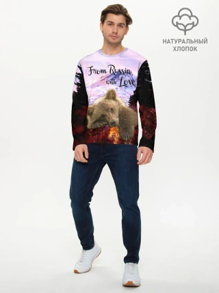 Мужской лонгслив базовый / Из России с любовью