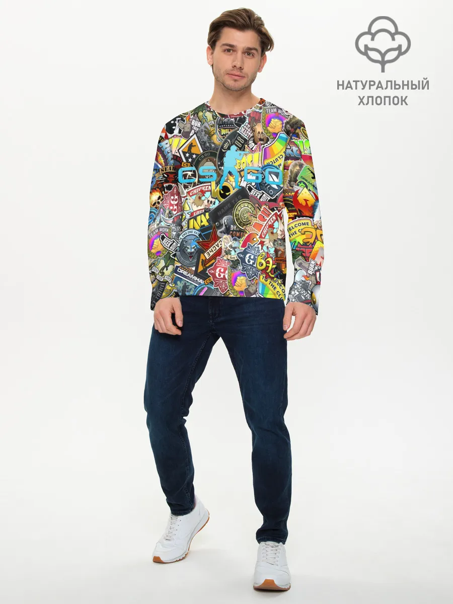 Мужской лонгслив базовый / CS GO