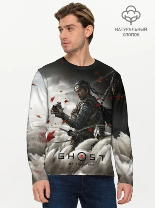 Мужской лонгслив базовый / Ghost of Tsushima