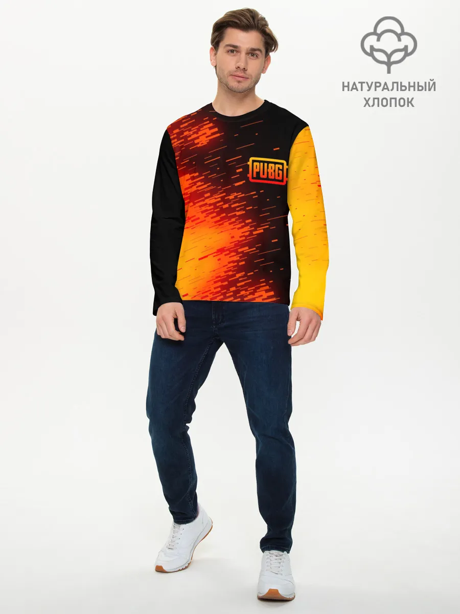 Мужской лонгслив базовый / PUBG