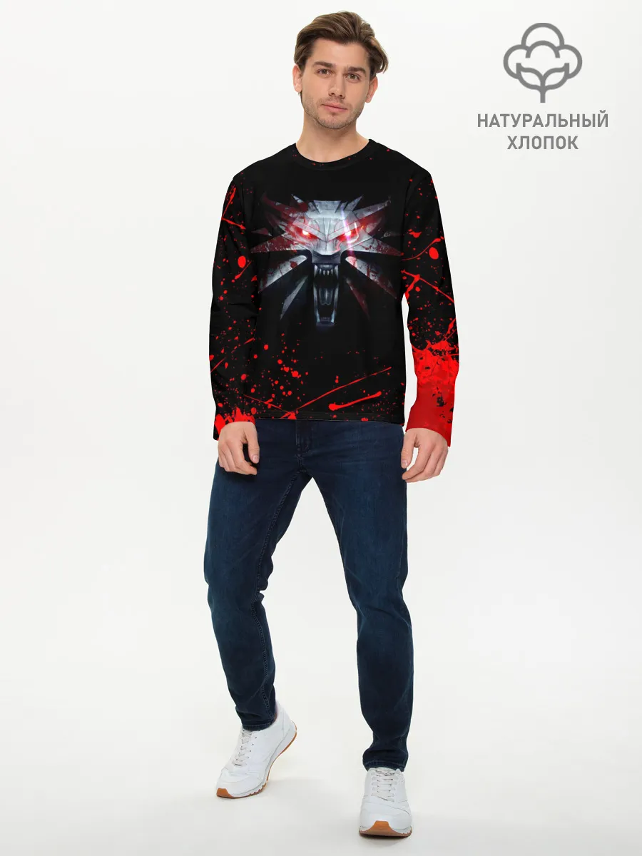 Мужской лонгслив базовый / ВЕДЬМАК / THE WITCHER / ГЕРАЛЬТ