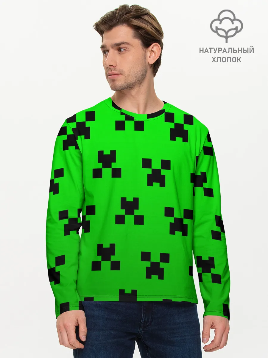 Мужской лонгслив базовый / MINECRAFT