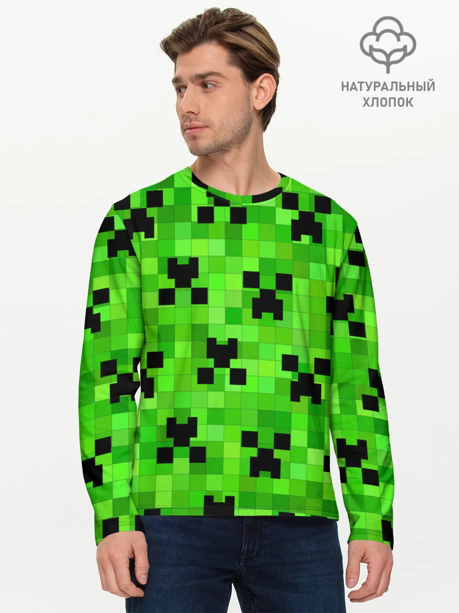 Мужской лонгслив базовый / MINECRAFT | МАЙНКРАФТ